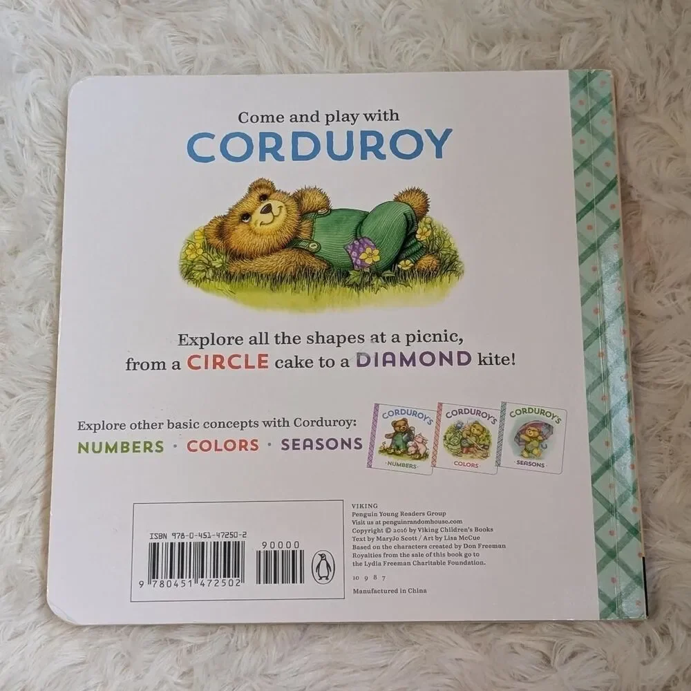 Corduroy's Shapes By MaryJo Scott 14 Page Board Book